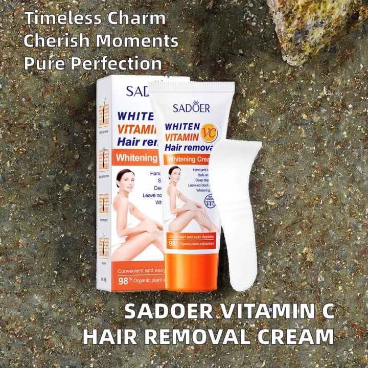 Crème Dépilatoire à base Vitamine C– Résultat Rapide & Peau Douce
