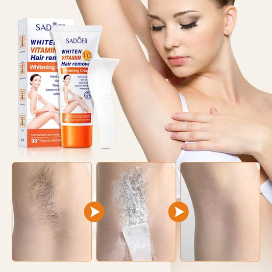 Crème Dépilatoire à base Vitamine C– Résultat Rapide & Peau Douce