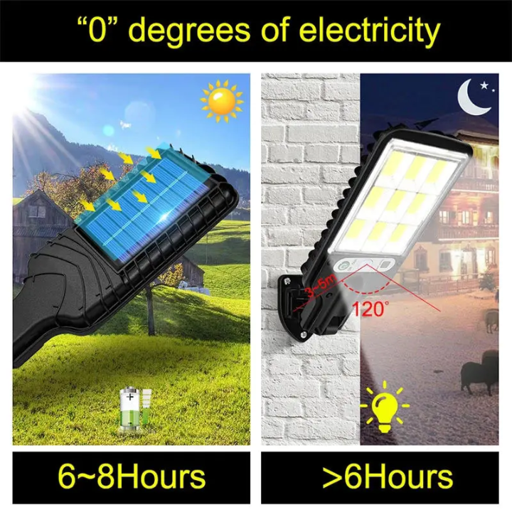 Lampe Solaire avec télécommande résistante à l'eau